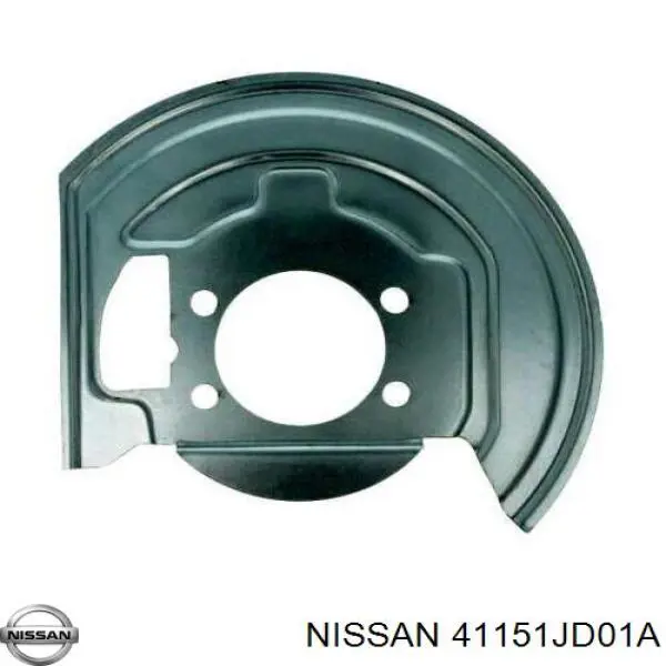 Osłona tarczy hamulcowej przedniej prawej Nissan/Infiniti 41151JD01A cena, od 25,18 USD