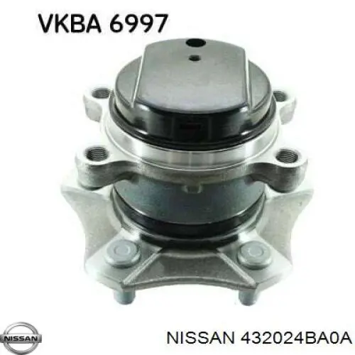 432024BA0A Nissan piasta tylna