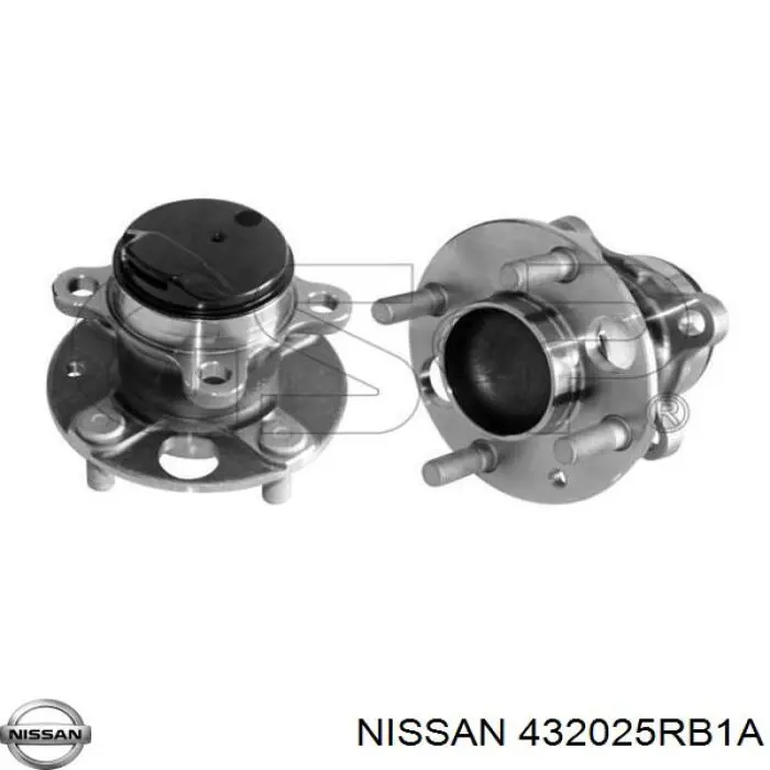 Piasta tylna 432025RB1A Nissan/Infiniti
