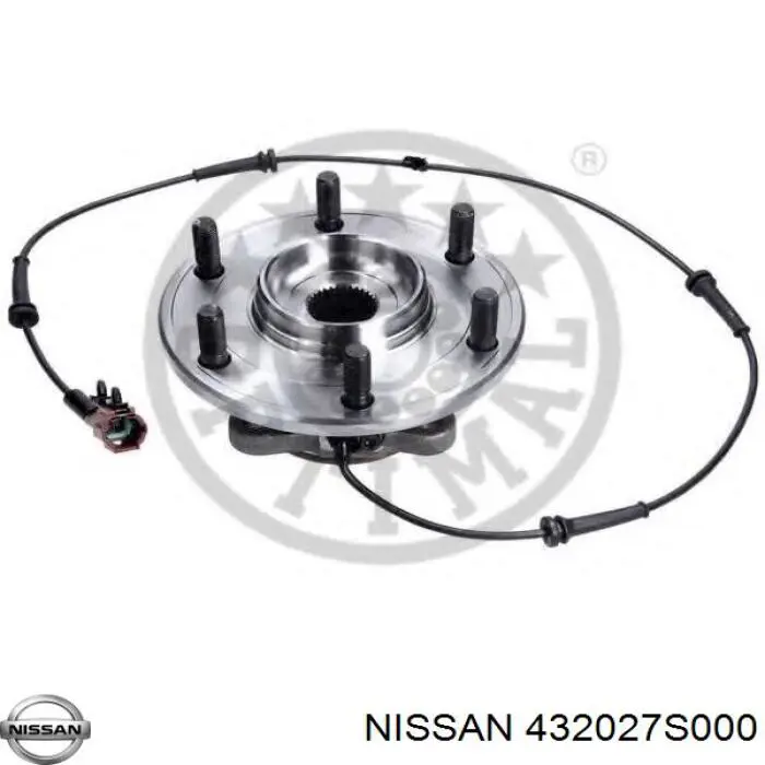Do koszyka 432027S000 Nissan/Infiniti Piasta tylna