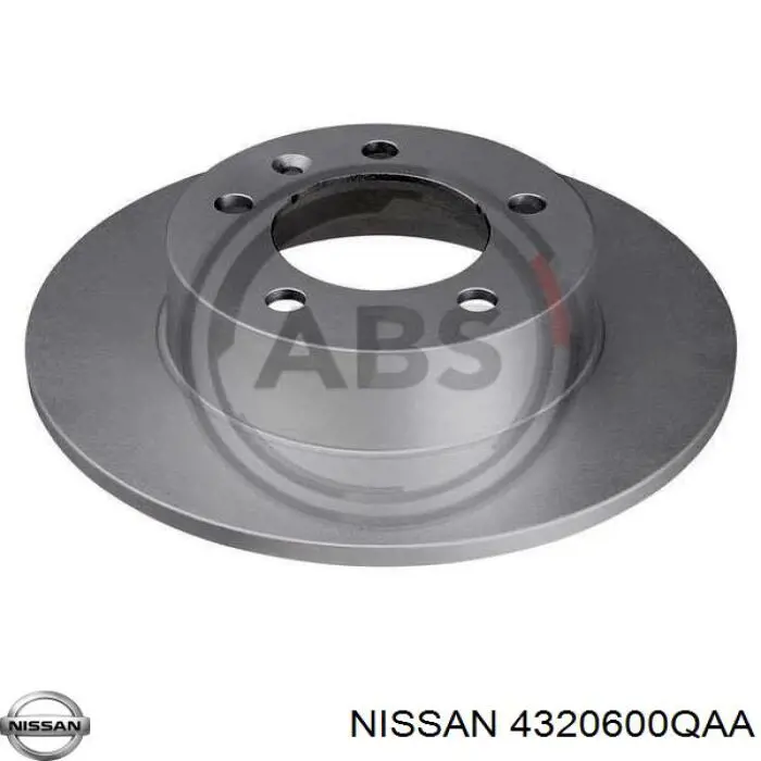 Tarcza hamulcowa tylna 4320600QAA Nissan/Infiniti