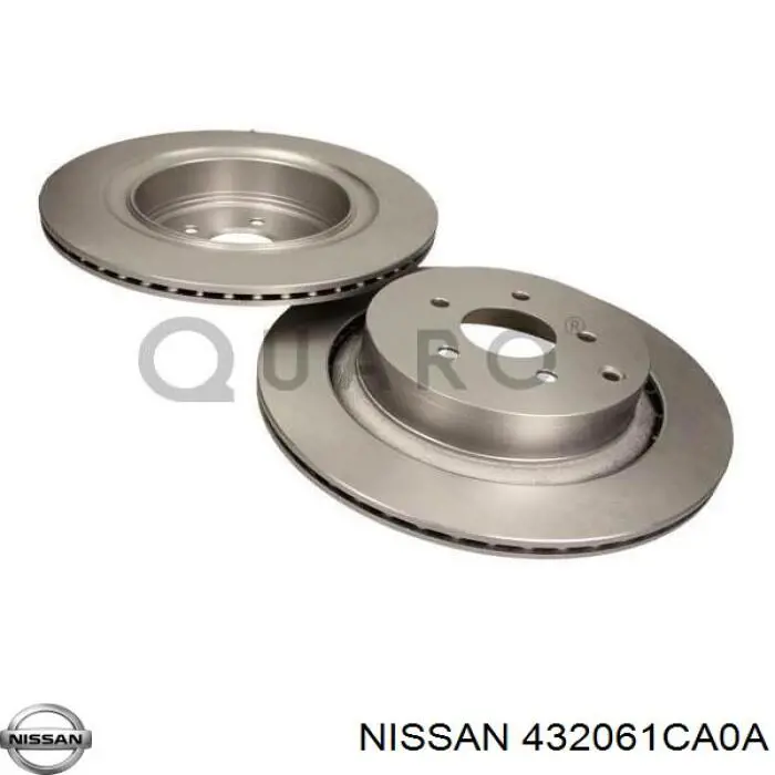 Do koszyka 432061CA0A Nissan/Infiniti Tarcza hamulcowa tylna