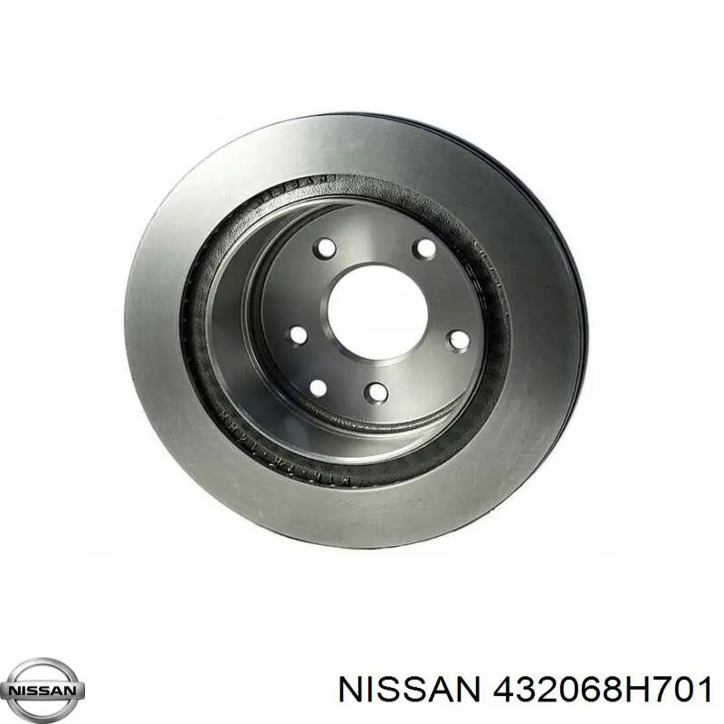 432068H701 Nissan tarcza hamulcowa tylna