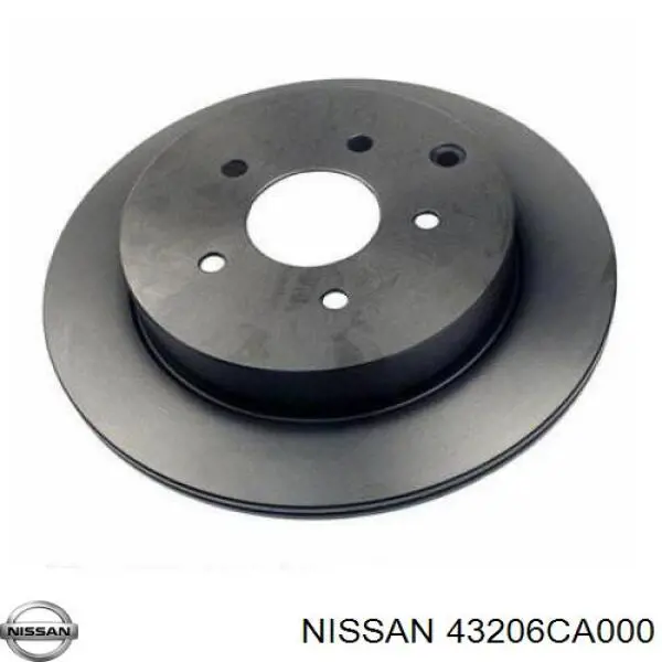 Do koszyka 43206CA000 Nissan/Infiniti Tarcza hamulcowa tylna