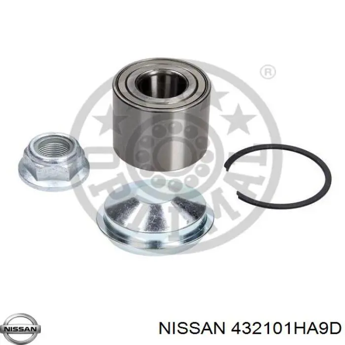 Do koszyka 432101HA9D Nissan/Infiniti Lożysko piasty tylnej