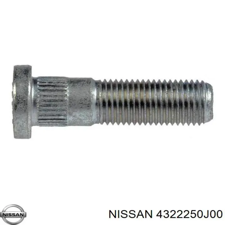 Do koszyka 4322250J00 Nissan/Infiniti Szpilka koła tylna