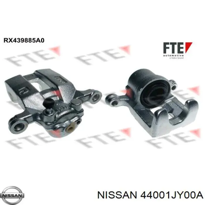 44001JY00A Nissan/Infiniti Zacisk hamulcowy tylny prawy