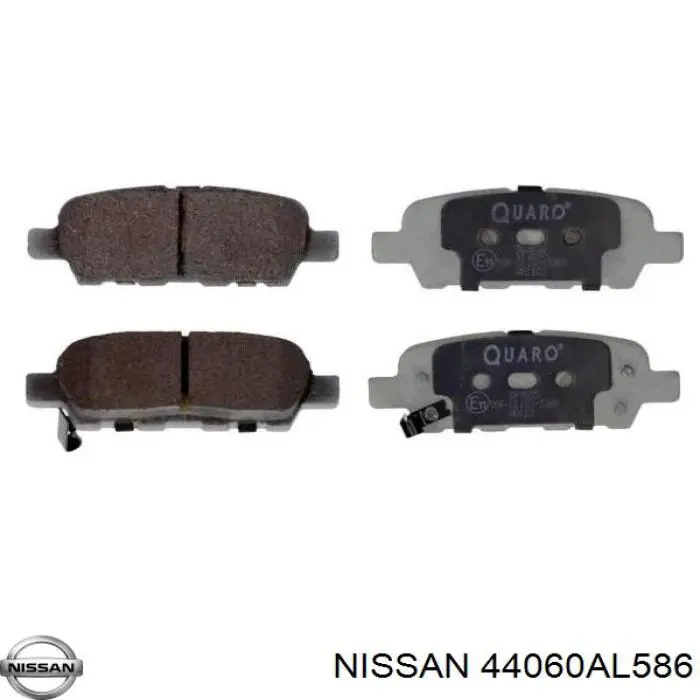 Okładziny (klocki) do hamulców tarczowych tylne Nissan/Infiniti 44060AL586 cena, od 22,05 USD