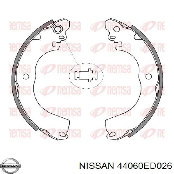 Do koszyka 44060ED026 Nissan/Infiniti Klocki hamulcowe tylne bębnowe
