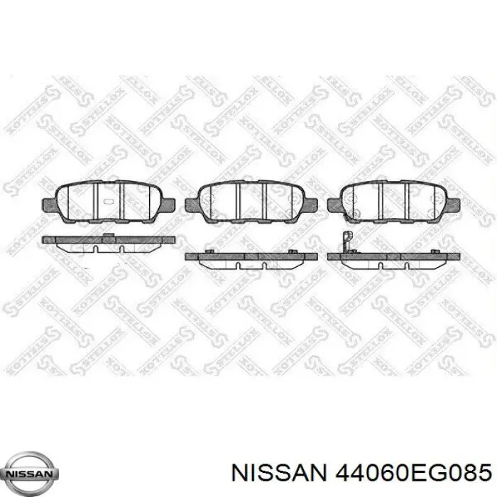 Okładziny (klocki) do hamulców tarczowych tylne Nissan/Infiniti 44060EG085 cena, od 22,05 USD