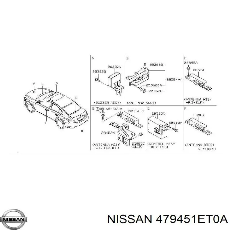 Do koszyka 479451ET0A Nissan/Infiniti Czujnik kąta skrętu kierownicy
