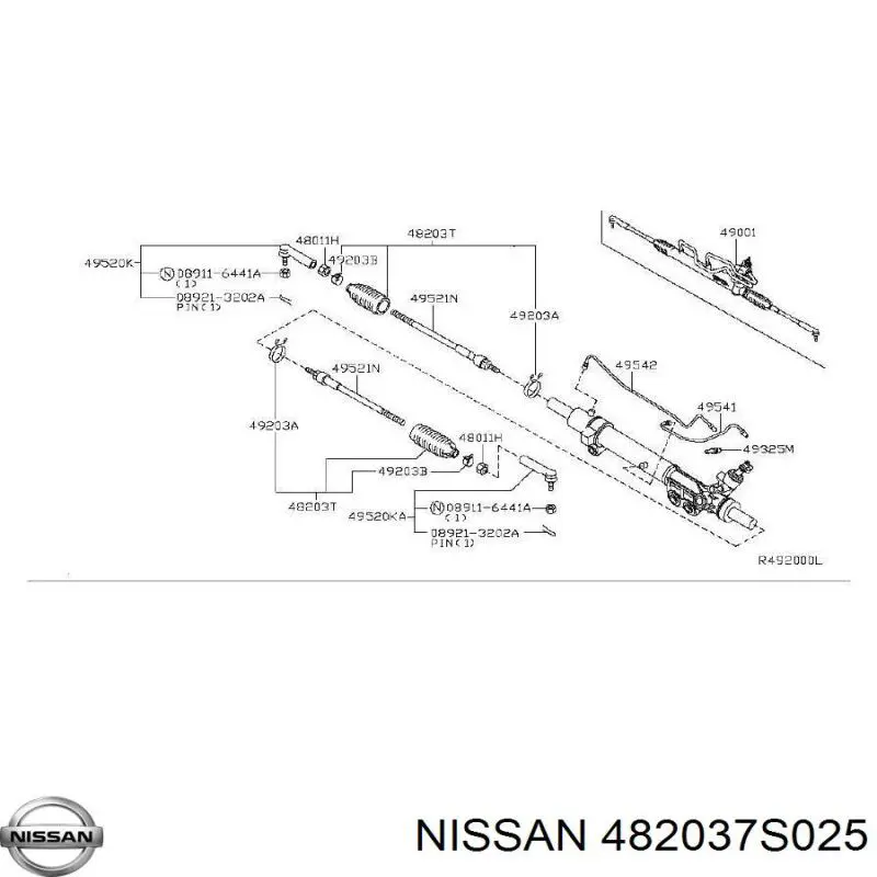 Osłona mechanizmu kierowniczego (maglownicy) Nissan Armada SUV (TA60) (2003 - 2026) cena, od 12,05 USD