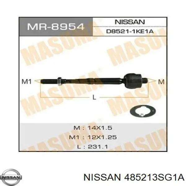 Drążek kierowniczy Nissan/Infiniti 485213SG1A cena, od 15,01 USD