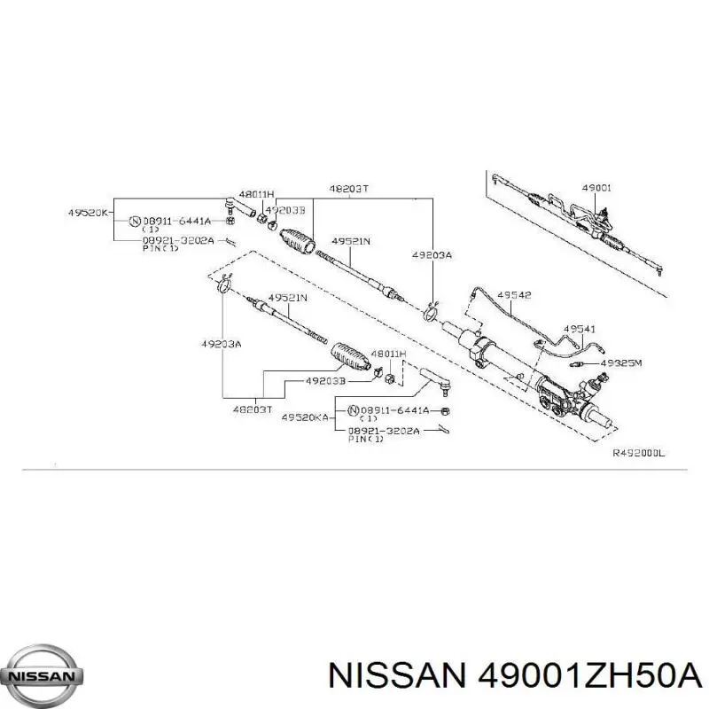 Listwa kierownicza (maglownica) Nissan Armada SUV (TA60) (2003 - 2026) cena, od 380,89 USD