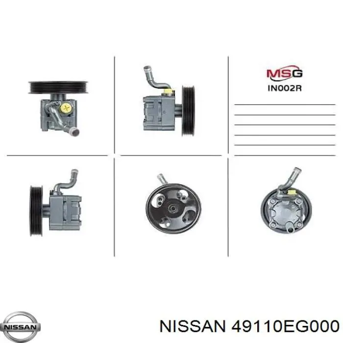 49110EG000 Nissan/Infiniti Pompa wspomagania hydraulicznego kierownicy