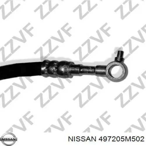 Przewód hydraulicznego układu wspomagania wysokiego ciśnienia, od pompy do maglownicy (mechanizmu) Nissan/Infiniti 497205M502 cena, od 104,46 USD