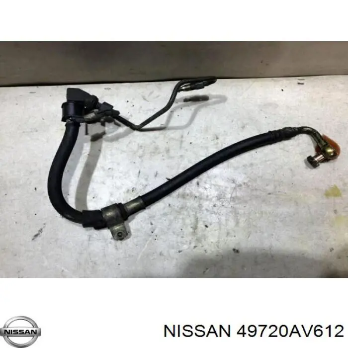 Do koszyka 49720AV612 Nissan/Infiniti Przewód hydraulicznego układu wspomagania wysokiego ciśnienia, od pompy do maglownicy (mechanizmu)