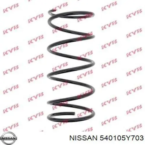 Sprężyna przednia Nissan/Infiniti 540105Y703 cena, od 84,68 USD