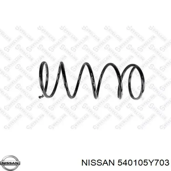 Do koszyka 540105Y703 Nissan/Infiniti Sprężyna przednia