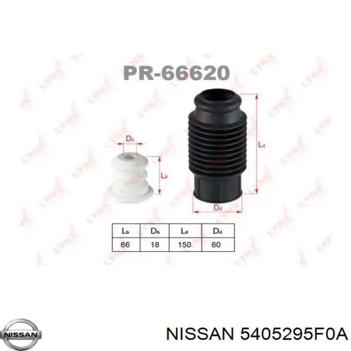 Do koszyka 5405295F0A Nissan/Infiniti Odbój amortyzatora przedniego