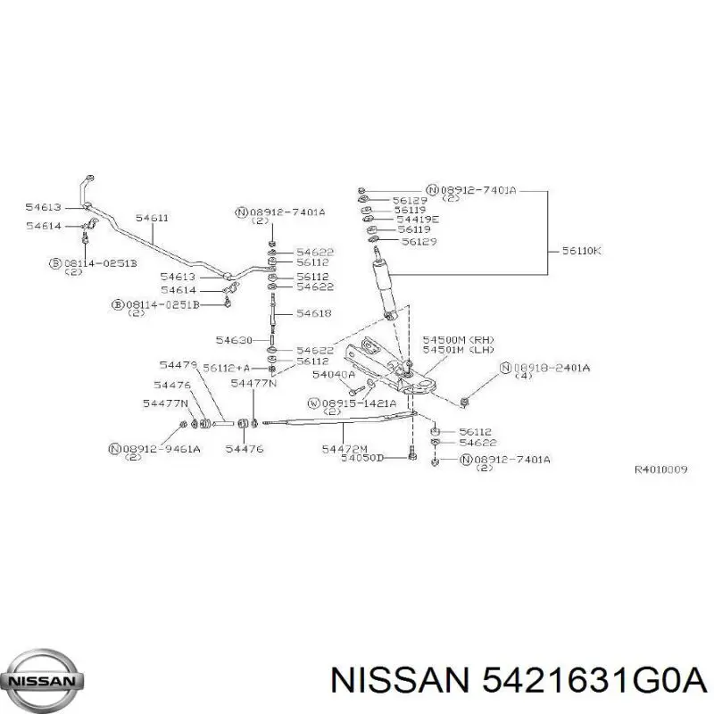  Nissan/Infiniti 5421631G0A cena, od 10,83 USD