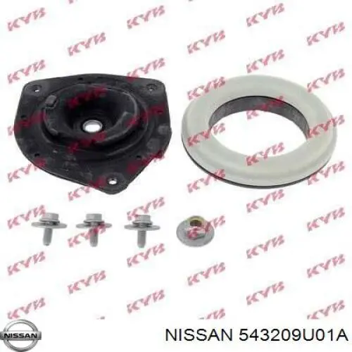 Podpora amortyzatora przedniego prawego Nissan/Infiniti 543209U01A cena, od 27,12 USD