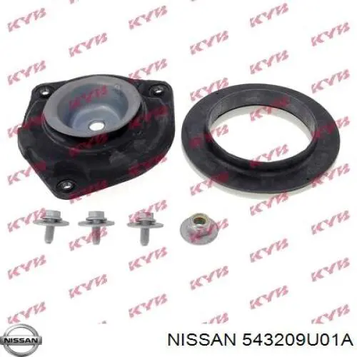 Do koszyka 543209U01A Nissan/Infiniti Podpora amortyzatora przedniego prawego