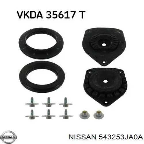Łożysko podporowe amortyzatora przedniego Nissan/Infiniti 543253JA0A cena, od 20,94 USD