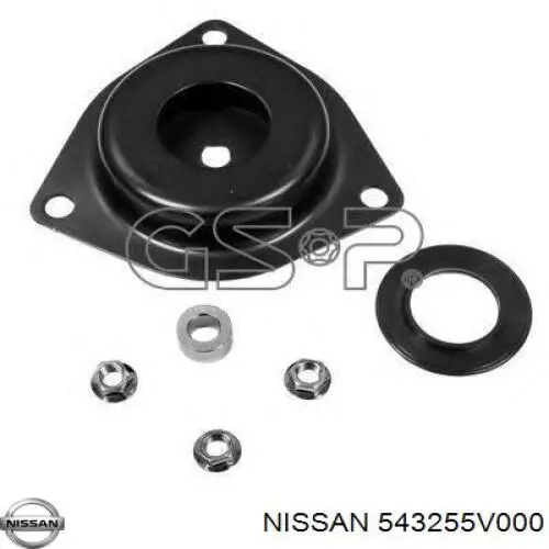 Do koszyka 543255V000 Nissan/Infiniti Łożysko podporowe amortyzatora przedniego