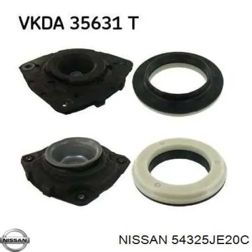Do koszyka 54325JE20C Nissan/Infiniti Łożysko podporowe amortyzatora przedniego