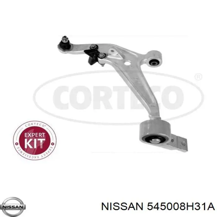Do koszyka 545008H31A Nissan/Infiniti Wahacz zawieszenia przedniego dolny prawy