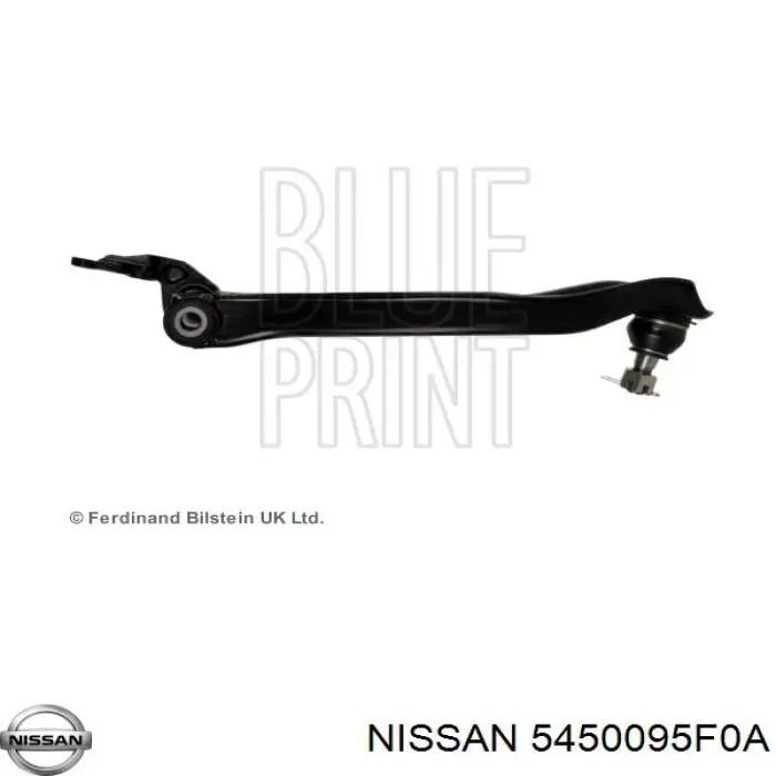 Do koszyka 5450095F0A Nissan/Infiniti Wahacz zawieszenia przedniego dolny prawy