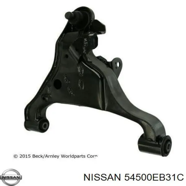Do koszyka 54500EB31C Nissan/Infiniti Wahacz zawieszenia przedniego dolny prawy