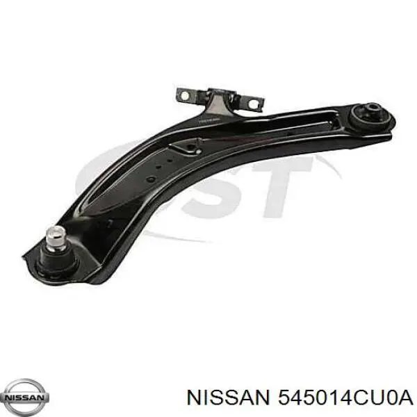 Do koszyka 545014CU0A Nissan/Infiniti Wahacz zawieszenia przedniego dolny lewy