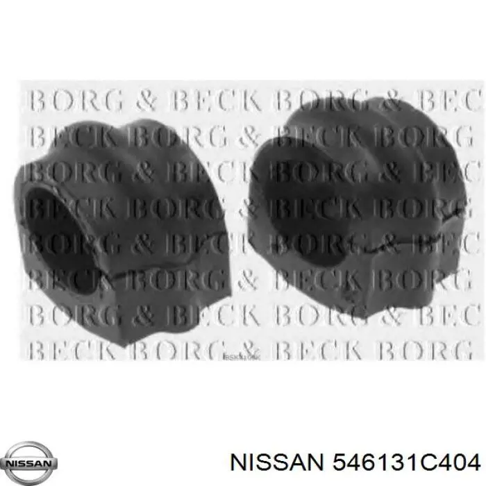 Do koszyka 546131C404 Nissan/Infiniti Tuleja stabilizatora przedniego