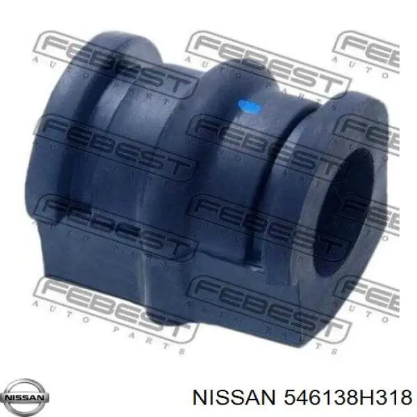 Do koszyka 546138H318 Nissan/Infiniti Tuleja stabilizatora przedniego