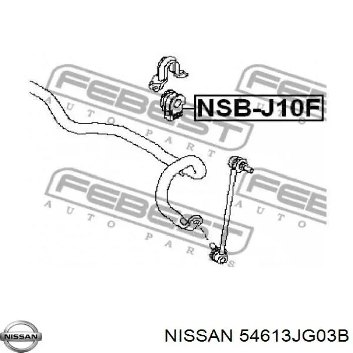 54613JG03B Nissan/Infiniti Tuleja stabilizatora przedniego