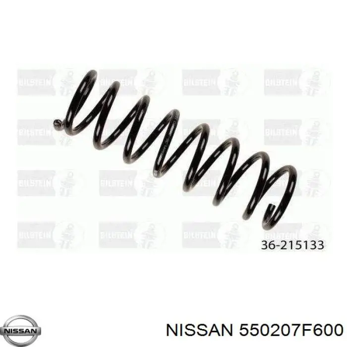 550207F600 Nissan/Infiniti Sprężyna tylna