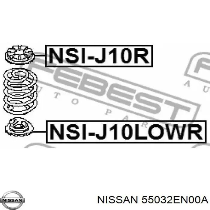 55032EN00A Nissan/Infiniti Podkładka (pierścień gumowy) sprężyny tylnej dolny