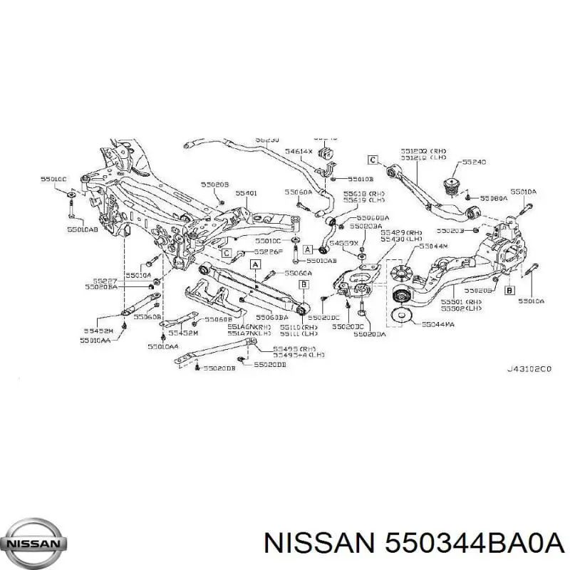  Nissan/Infiniti 550344BA0A cena, od 7,84 USD