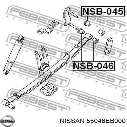 Silenntblock ucha resoru Nissan/Infiniti 55046EB000 cena, od 7,55 USD