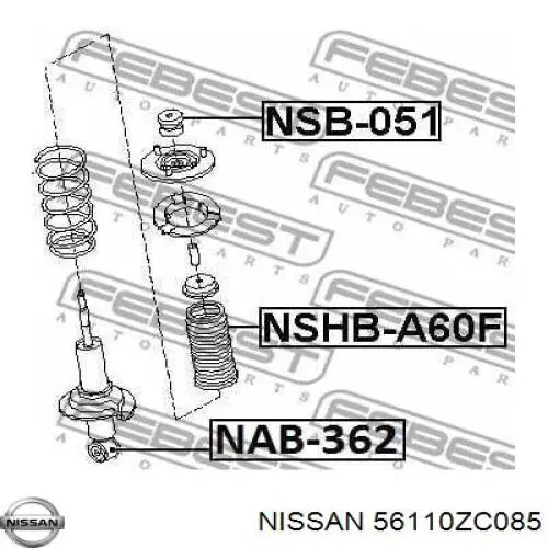 Amortyzator przedni Nissan/Infiniti 56110ZC085 cena, od 275,24 USD