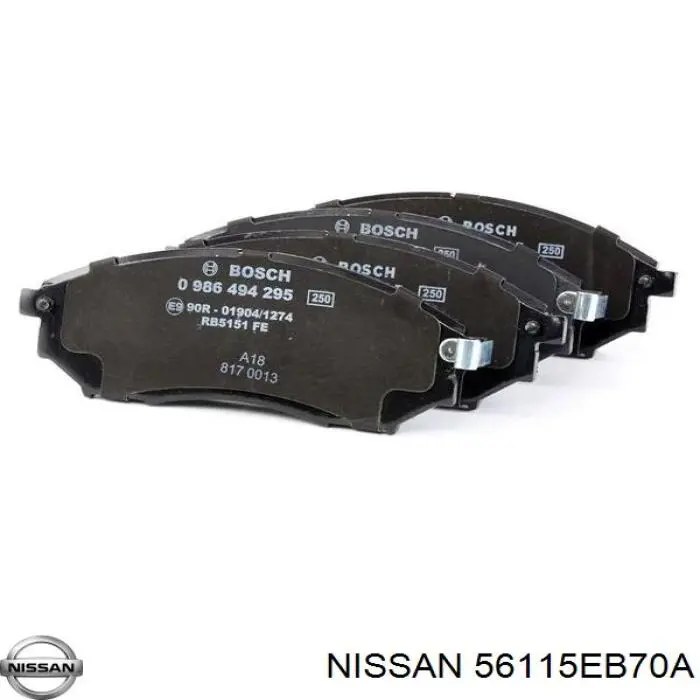 Do koszyka 56115EB70A Nissan/Infiniti Poduszka amortyzatora przedniego