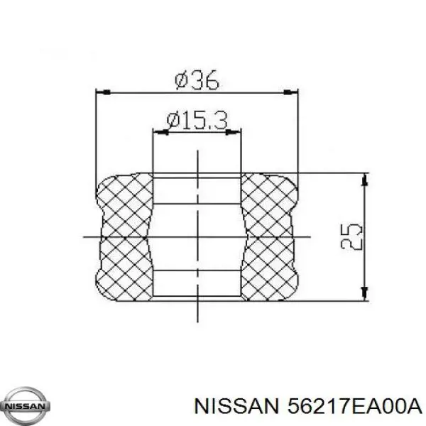 Tuleja trzpienia amortyzatora przedniego Nissan/Infiniti 56217EA00A cena, od 15,21 USD