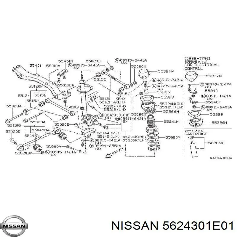 Silentblock stabilizatora tylnego Nissan/Infiniti 5624301E01 cena, od 8,41 USD