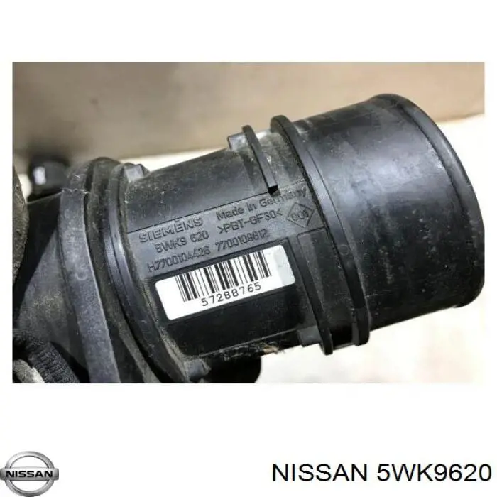 Czujnik przepływu powietrza, przepływomierz powietrza M.A.F. Nissan/Infiniti 5WK9620