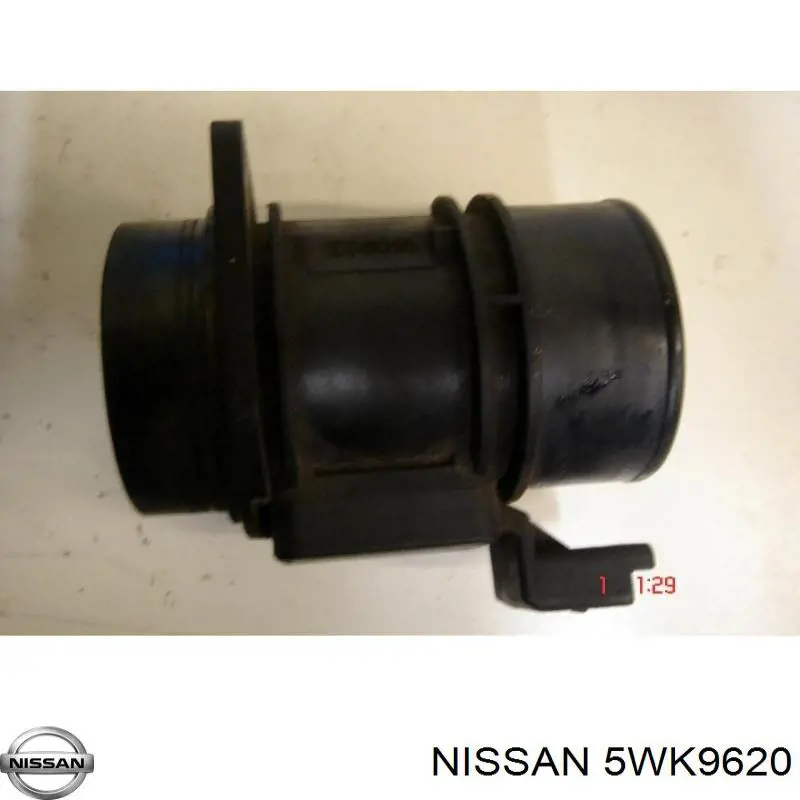 5WK9620 Nissan/Infiniti Czujnik przepływu powietrza, przepływomierz powietrza M.A.F.