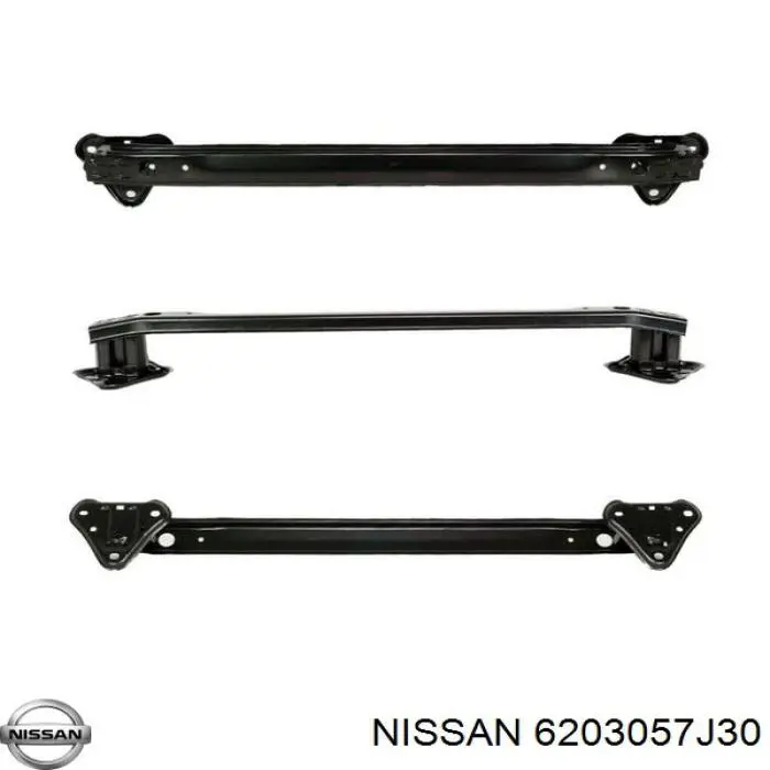 Do koszyka 6203057J30 Nissan/Infiniti Wzmocnienie zderzaka przedniego