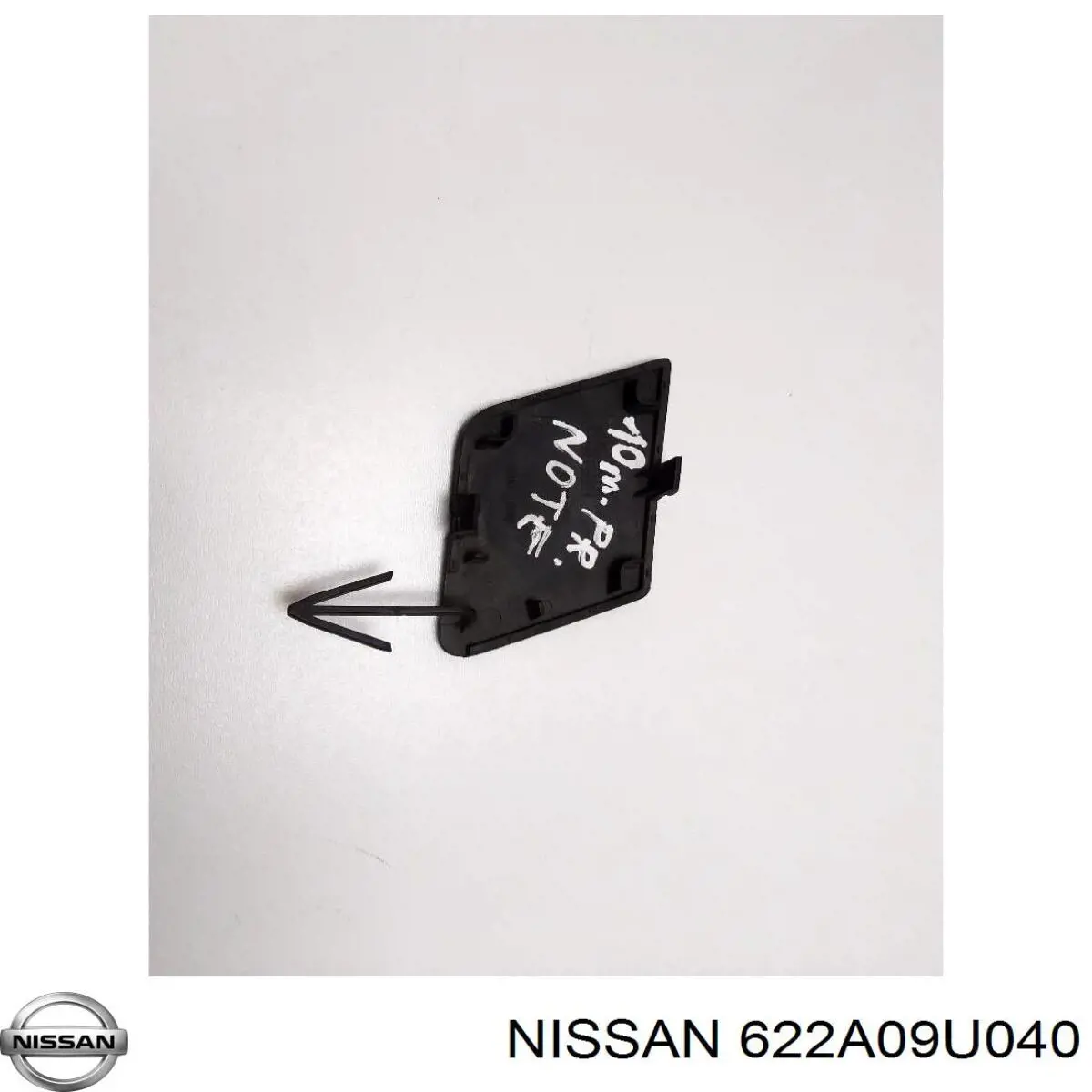 Zaślepka haku holowniczego zderzaka przednia Nissan Note minivan (E11) (2006 - 2012) cena, od 15,28 USD