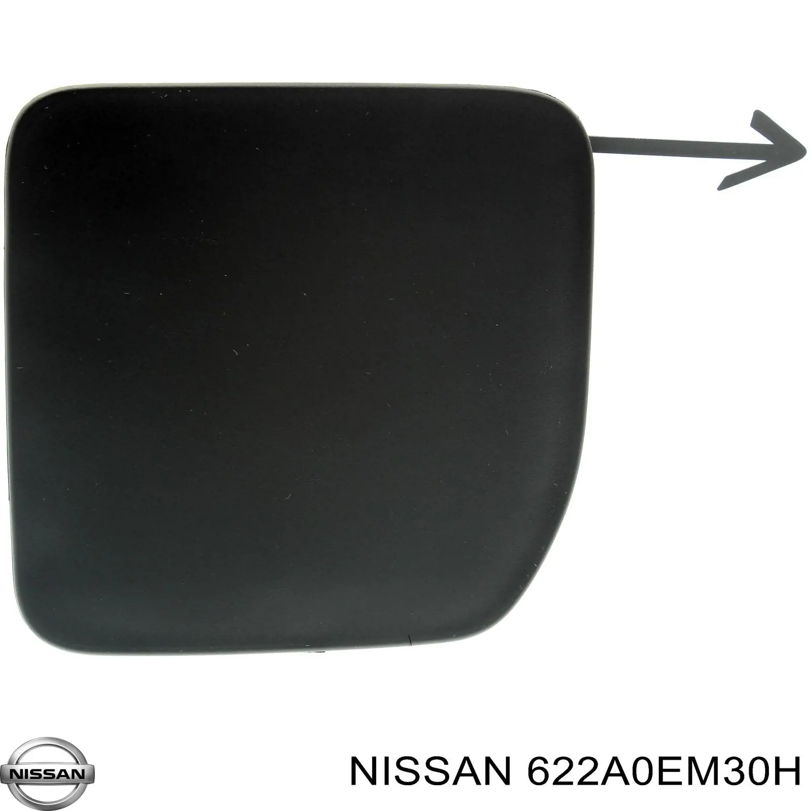 Zaślepka haku holowniczego zderzaka przednia do Nissan Tiida  C11X